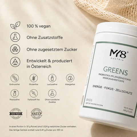 MY8 Greens ohne zugesetztem Zucker