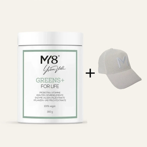 MY8 Greens For Life und MYHERO Cap Ivory White