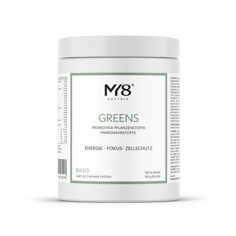 Greens powder for daily nutrient supply 
