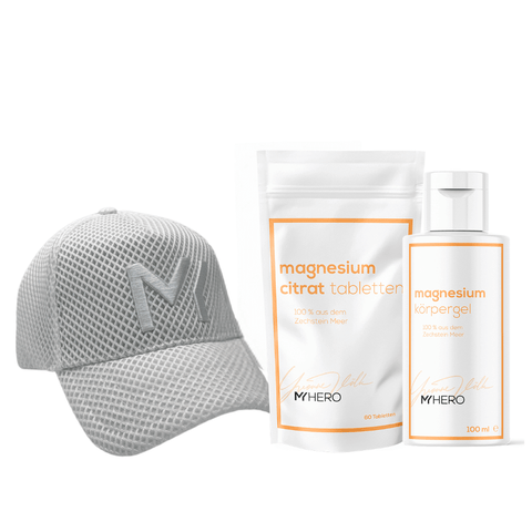 Sport & Regeneration Set mit Cap Ivory White