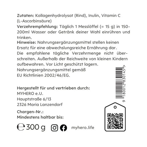 Inhaltstoffe MY8 Collagen